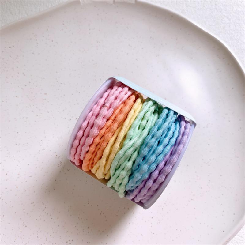 Hair Ring Thread Head Rope High Pony Tail Hair Rope Rubber Tendon Children's Rubber Tendon Girls' Hair Rope Elastic Hair Ring Colored Hair Rope