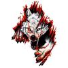 Accessories Truck Car Body Decoration Motorcycle Decal Wolf Head Car Sticker 3D Realistic Sticker