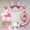 Yeonji Market Kuromi My Melody Kitty Cinnamoroll Sanrio Набор воздушных шаров на день рождения, набор номеров Kitty 9