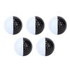 5PCS Two Colors Black White Putter Aiming Line Double Layer Golf Practice Ball Training Accessory