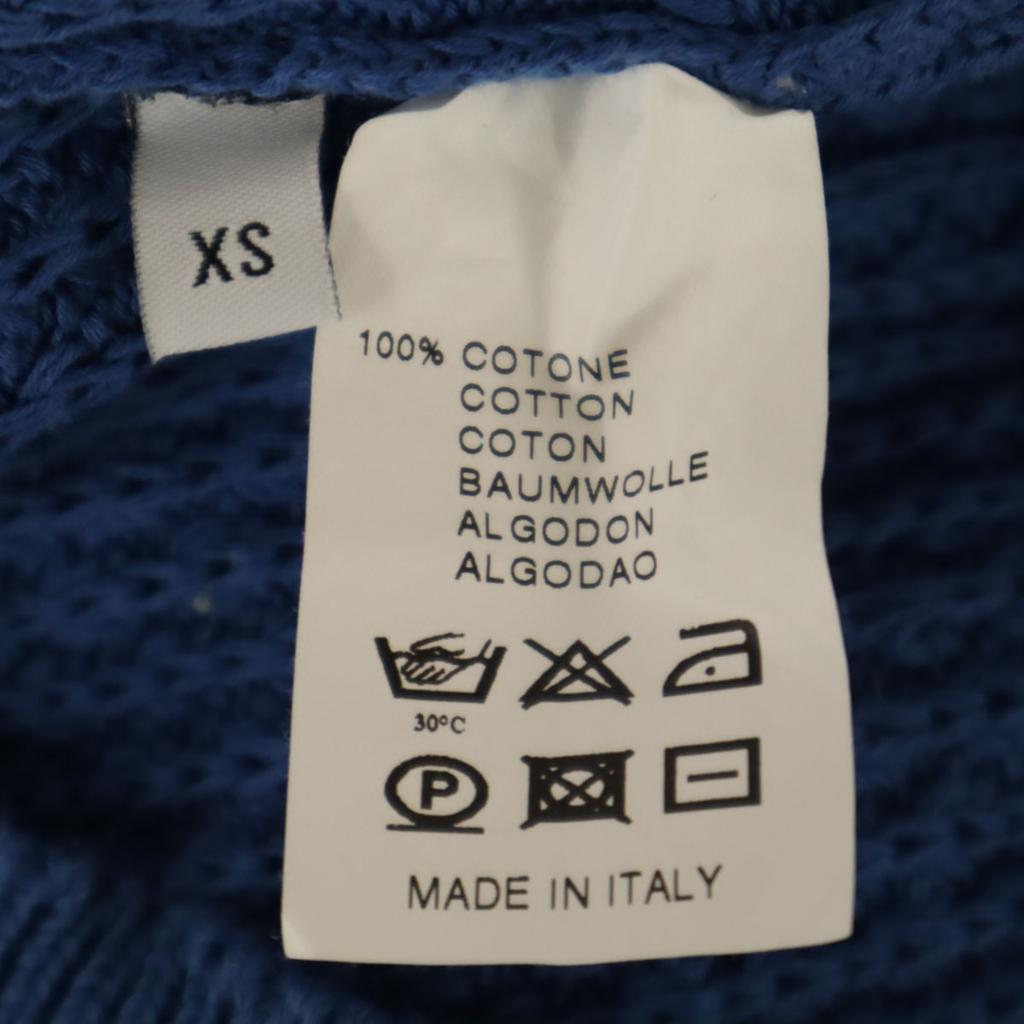 MELINDA GLOSS made in Italy Long sleeve sweater XS Blue knit Men's Used