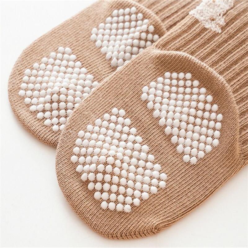 3 пары/лот носки для маленьких девочек и мальчиков, противоскользящие хлопковые носки с принтом для малышей для девочек и мальчиков, мягкие милые детские носки для новорожденных, От 0 до 5 лет