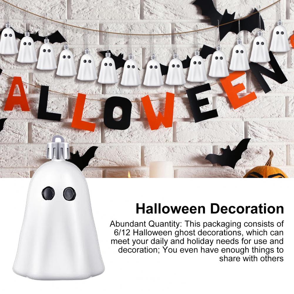 Festive Ghost Decorations Spooky Halloween Ghost Ornaments for Trees Walls Doors Set of 8 Lightweight Hanging for Party