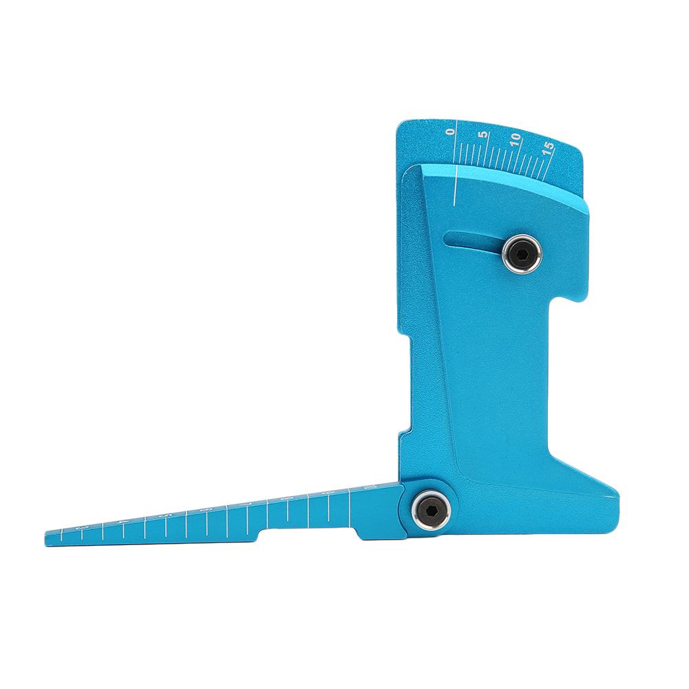Ruler Shunting Tool for 18 110 RC Car Model Aluminum Alloy Adjustable Gauge ToolBlue