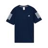 Striped Fashion Quick-Dry Versatile Short Sleeve T-Shirt Men Tops Navy IN6633