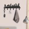 1pc Metal Wall Hooks, Household Multi-Purpose Clothes Bag Key Hooks, Easy To Install Practical And Beautiful, Halloween Christma