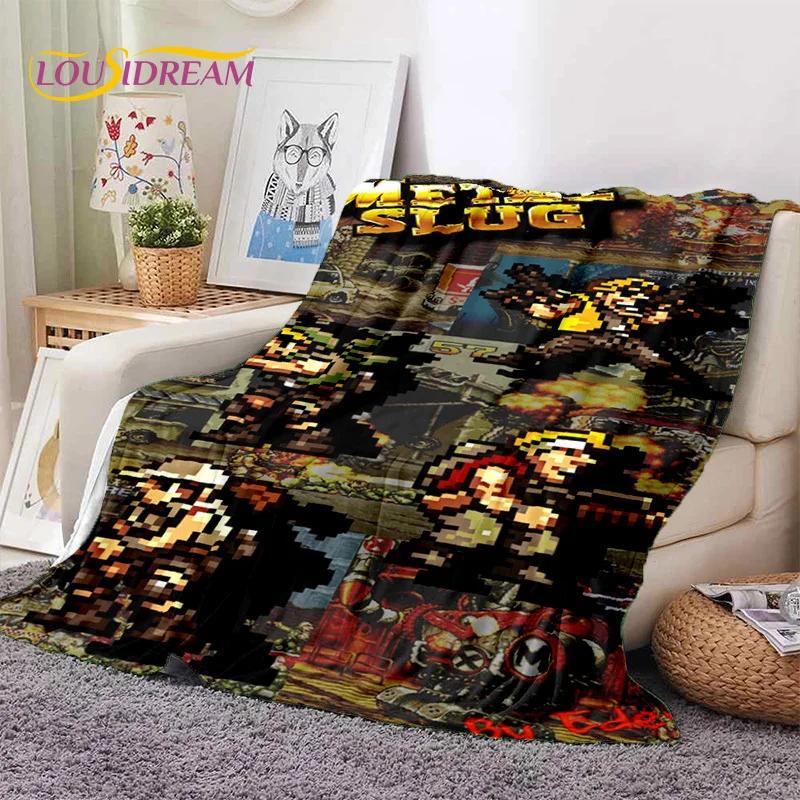 Metal Slug Classic Retro Game Cartoon Soft Flannel Blanket for Beds Bedroom Sofa Picnic,Throw Blanket for Cover Outdoor Leisure