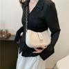 Fashionable Crescent Shoulder Bag Trendy Street Style Pu Leather Medium Size