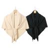 Solid Color Cotton Triangle Scarf Muslim Hijab Shawls Woman Soft Wraps Lady Fashion Causal Turban Islamic Jersey Headband