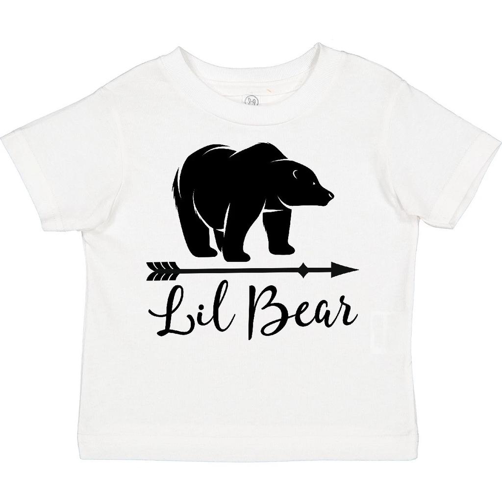 Inktastic Lil Bear Boys Cute Baby Outfit Toddler kids boys T-Shirt Boy Little Animals Kid