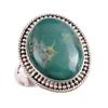Natural Tibetan Turquoise Gemstone 925 Solid Sterling Silver Gift Ring S.8 I0Y47