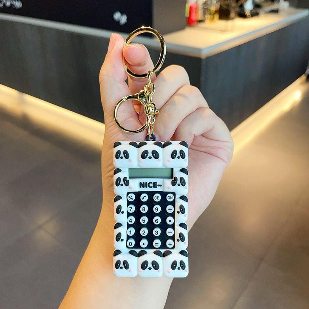 Kawaii Mini Calculator 8 Digits Display School Supplies Portable Key Chain Office