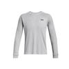 Dfo Waffle Crew Solid Color Round Neck Fitness Quick-Dry Long Sleeve T-Shirt Men Tops Modern-Gray 1302355-011
