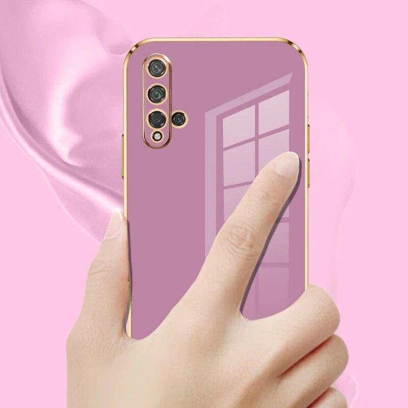 Чехол для Huawei nova 5T, чехол для телефона Huawei nova5T YAL-L21 YAL-L61 YAL-L71, роскошный чехол nova5t с квадратным покрытием, противоударная задняя крышка
