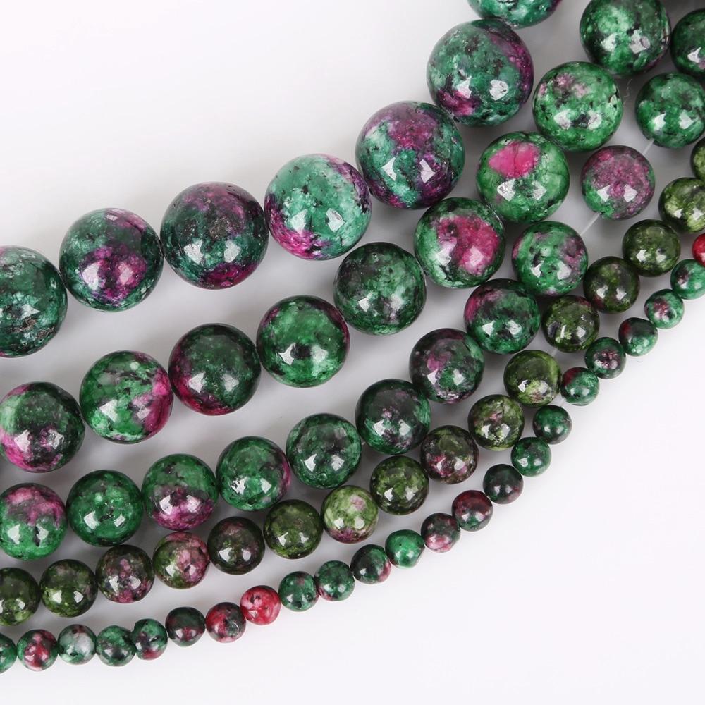 Натуральный эпидот-зоизитовый камень, бусины, свободная прокладка для изготовления ювелирных изделий