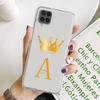 Чехол для Samsung Galaxy A52 A12 A51 A71 A32 A21s A22 A53 A23 A13 A03 A02 A41 A33 A11 A72 A73 Phone Cove Crown Letters ABC