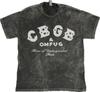 CBGB Классический Логотип Рок-Музыка на 100% Хлопке Винтажная Стирка Унисекс Футболка