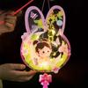 Portable Chinese Rabbit Lantern Cute LED Lantern Toys Handheld Paper Lantern  Kindergarten