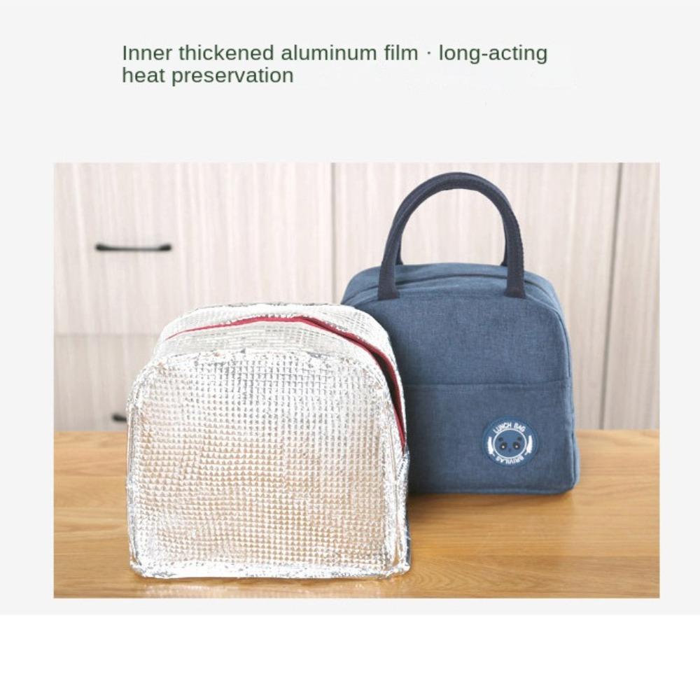 Портативная сумка для ланча, ланч-бокс, термоизолированная холщовая сумка, детский школьный переносной контейнер для еды для пикника, хранения продуктов