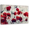 Canvas Print Red Poppies As Painted