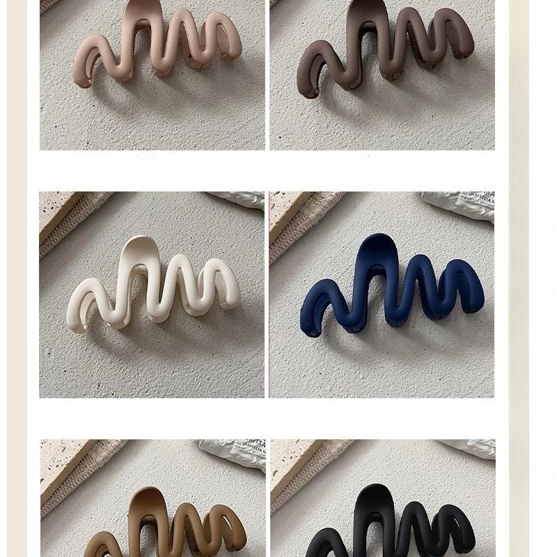 Женская мода Акриловый зажим для волос Большая волна Заколки Зажимы для волос Барретты Аксессуары для волос Заколка для волос Хвост Головной убор