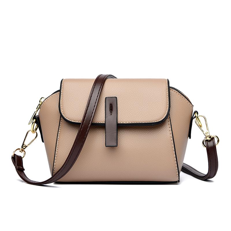 Casual Style PU Leather Shoulder Bag For Women Solid Color Flap Crossbody Bag Classic Fashion Women's Bag