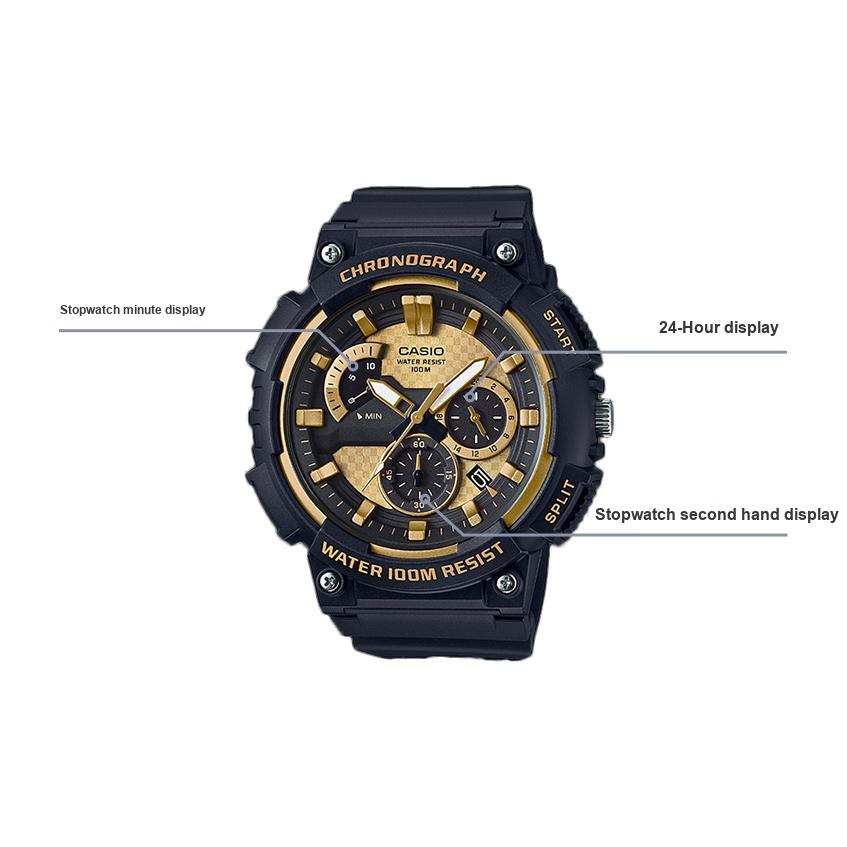 Casio Youth Series Multifunctional Quartz Watch Men watches Black MCW-200H-9A