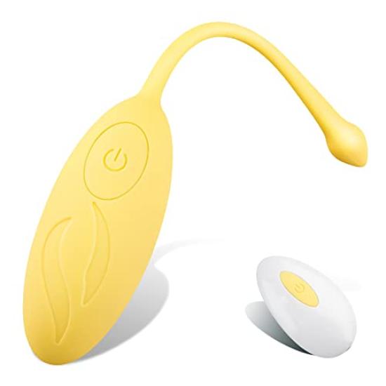 Remote Controlled 10m USB for Soft Popular Adult Svacom Vibrator, Range, Waterproof, Quiet, Rechargeable, Women, Squirting, Material, Toy, (Yellow)