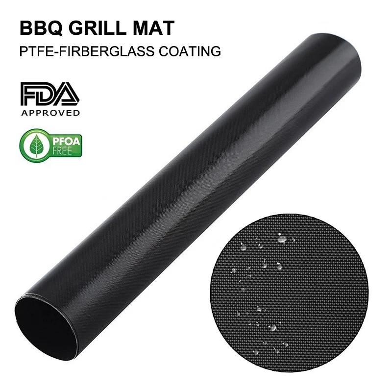 5 шт. коврик для гриля с антипригарным покрытием, коврик для приготовления барбекю, коврик для гриля, многоразовый коврик для выпечки барбекю, термостойкие аксессуары для барбекю, кухонные принадлежности