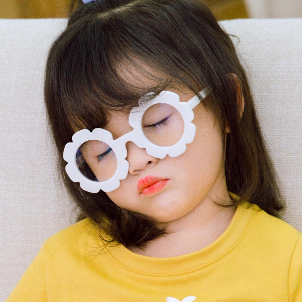 Модные милые детские солнцезащитные очки с подсолнухом, детские очки, удобные цветочные очки B104