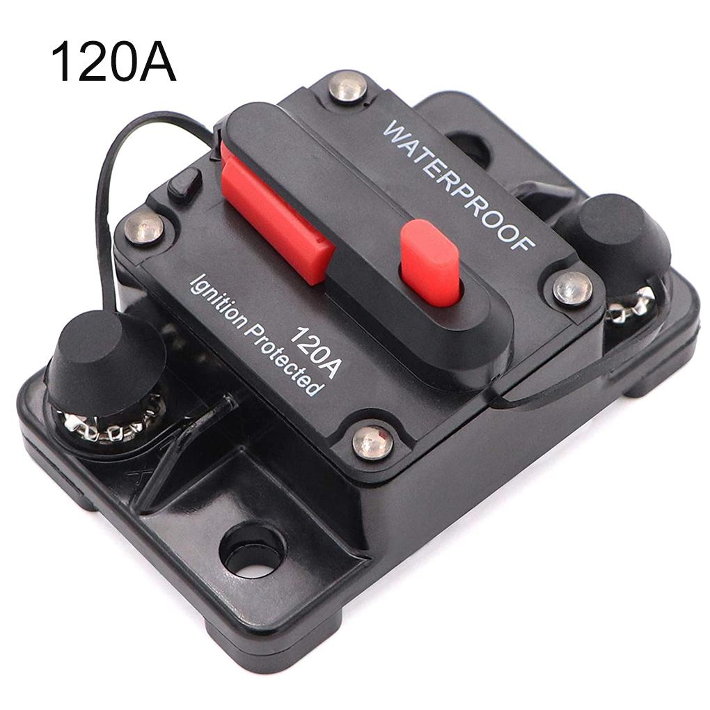 30A-300A Fuse 12-48V Circuit Breaker 12V Trolling Manual Reset Fuse Car Boat Manual Power Protect Breaker for Audio System