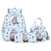 LABUBU Cartoon Cute Print 4-Piece Backpack Set for Girls - Elementary Schoolbag