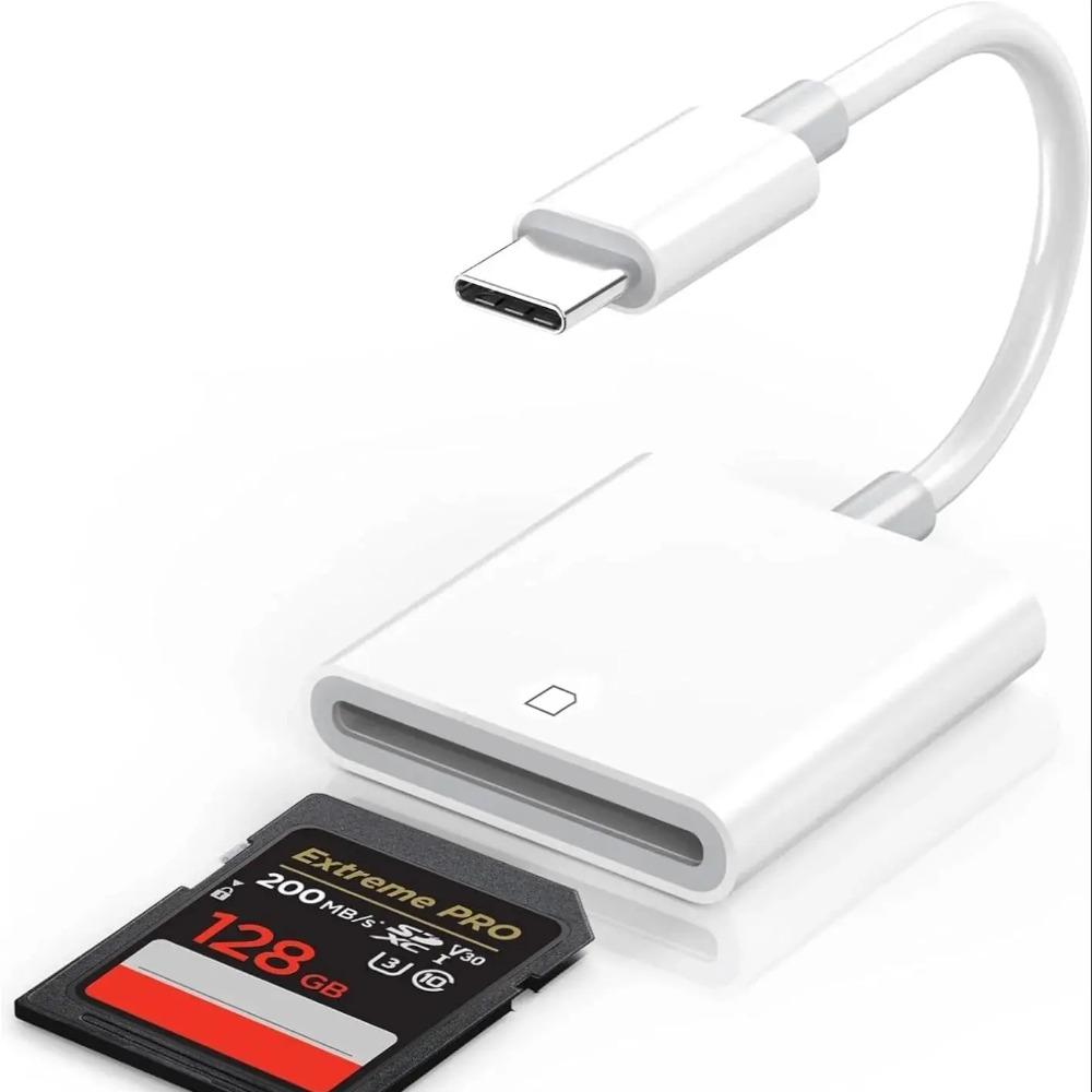 USB Type C Lightting SD Card Reader OTG Plug and Play Adapter For iPhone Samsung Xiaomi Huawei MacBook Laptop Camera Transfer