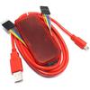 PICKIT2 PIC Kit2 Симулятор PICKit 2 Программатор Эмулятор Красный с USB-кабелем Провода Дюпон