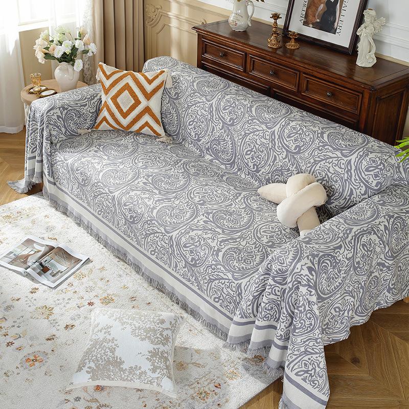 Sofa Blanket Sofa Towel Blanket Comfort Soft Cover Tassel Blanket Nonslip Sectional Couch Cover Chair Bed Cover Cushion