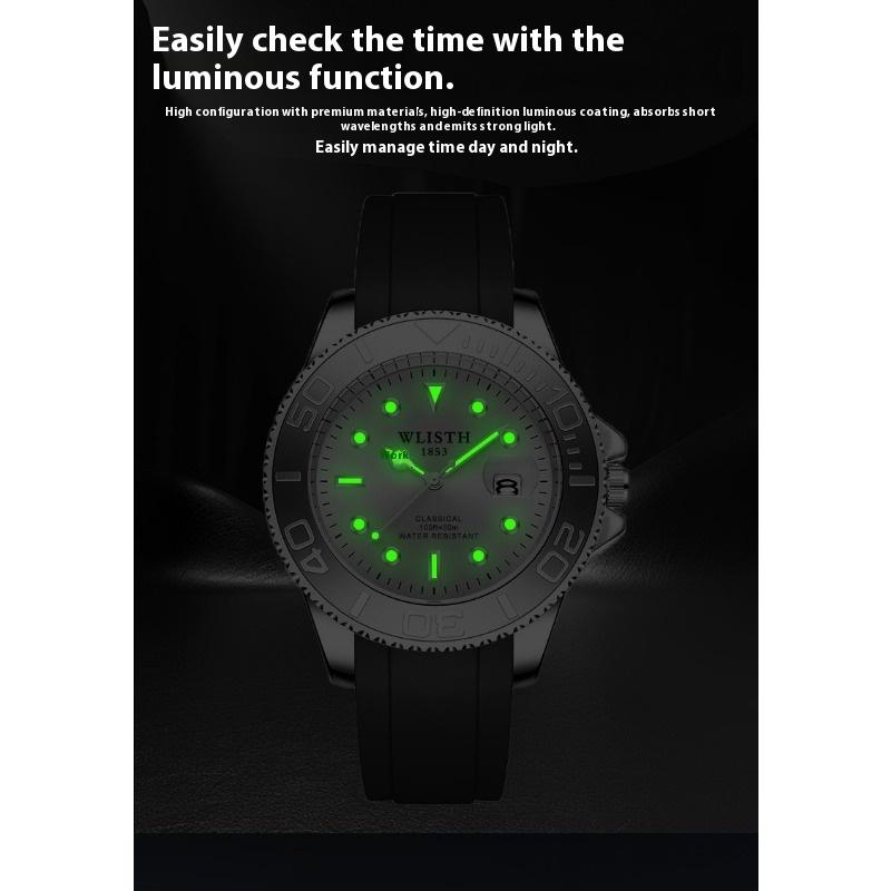 Top Brand Explosions Men's Watch Calendar Hollow Bottom Quartz Luminous Watch