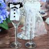 Wine Glass Cup Cover Bride Groom Costume Glass DIY Bride To Be Bridal Shower Bachelorette Party Decor