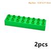 Big Size Building Blocks 2X8 Dots Thick Figures Bricks Educational Creative Toys With Large Particles For Kids