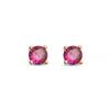 Boucles D'oreilles - Luxenter - Otieno - Argent 925 - Zirconium Rubis - Or 18K