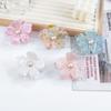Elegant Pearl Crab Clip Non-slip Floral Hair Clip Shiny Flower Hair Claw  Girls