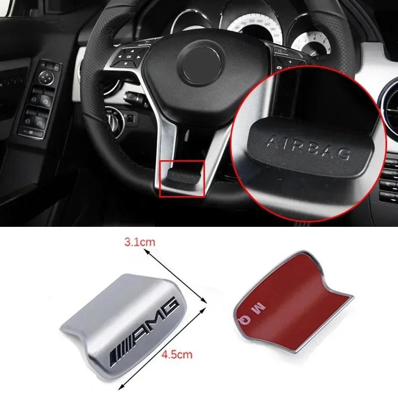 Для AMG Benz Знак AMG Наклейки на руль автомобиля Аксессуары Для Mercedes Benz AMG W206 W204 W205 W212 W213 W221 W222 W223 W2