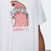 adidas Спортивная футболка с круглым вырезом Neo Surf Print, мужские топы, белая GS2581