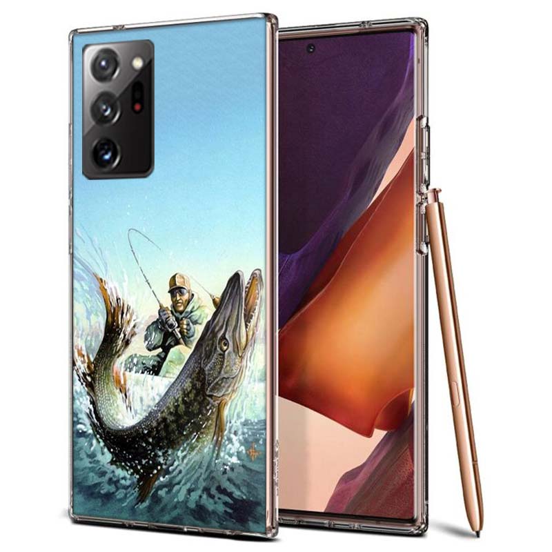 Рыболовные снасти Рыба Чехол для телефона Samsung A55 A35 A25 A15 A07 A05S A16 A17 A26 A36 A37 A56 A57 Galaxy Note 20 10 A50S A71 A51 A31