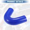 X AUTOHAUX Силиконовый редукционный шланг Патрубок Колено Турбо Интеркулер Угол 135 градусов Внутренний диаметр 38 мм Синий