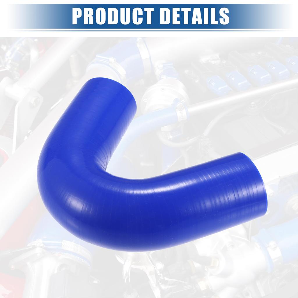 X AUTOHAUX Силиконовый редукционный шланг Патрубок Колено Турбо Интеркулер Угол 135 градусов Внутренний диаметр 38 мм Синий
