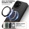 Чехол для iPhone 14 с кольцом-подставкой, совместимый с MagSafe, задняя крышка из ПУ кожи