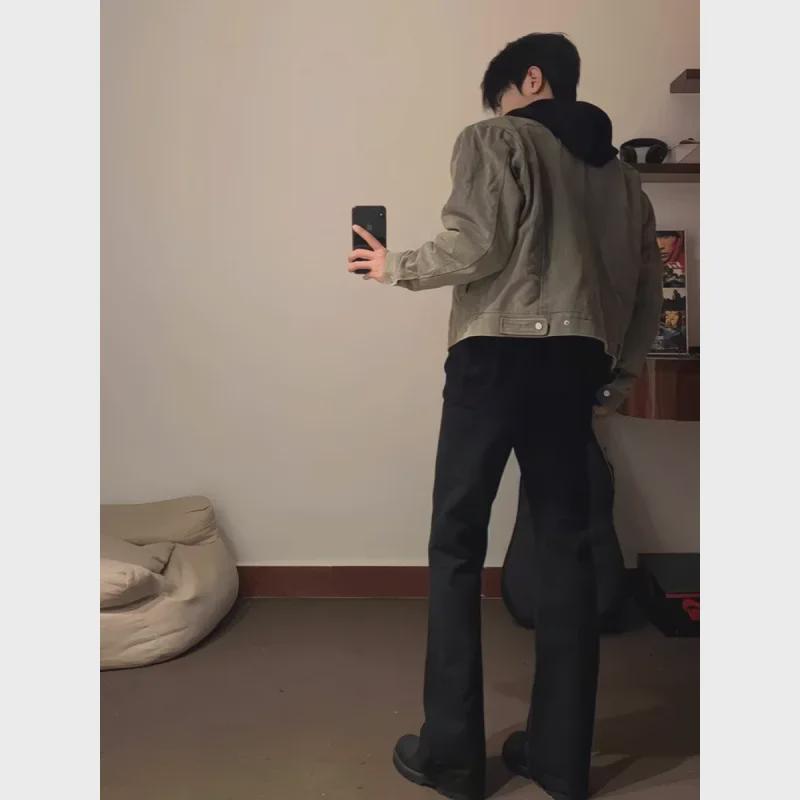 Мужская модная европейская и американская уличная мода куртка из искусственной кожи для мотоцикла