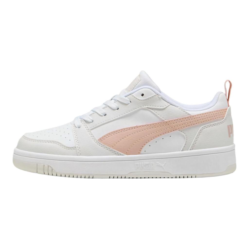 Puma Rebound V6 Модные Универсальные Низкие Кеды для Скейтбординга Унисекс кроссовки Белые 392328-50