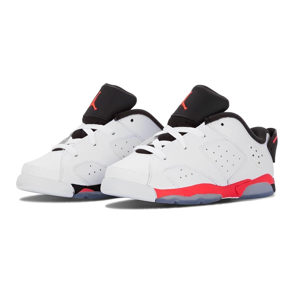 Jordan 6 Retro Low White Infrared 23 Black GS 768883-123