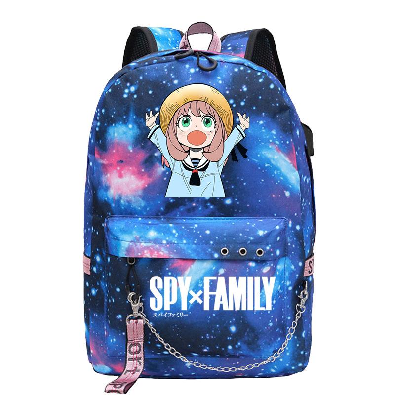 Шпионский игровой домик Аня Вокруг Милый Принтованный Многофункциональный Рюкзак Цепочка Лента Рюкзак Студенческая Школьная Сумка